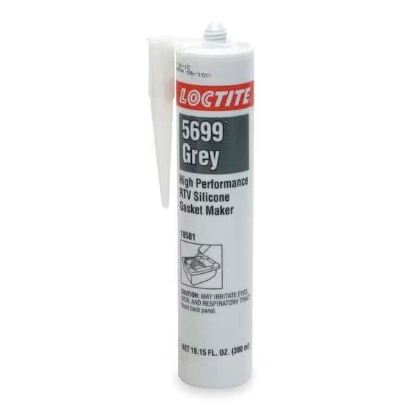 Oil and Water-Resistant, Noncorrosive RTV Gasket Maker, 300 mL, Gray