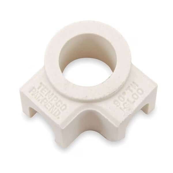 Ceramic Terminal Covers, 2 Ports 90D, PK10, TEMPCO, Mfr# CERR-1017