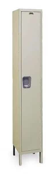 Wardrobe Locker, 15 in W, 15 in D, 78 in H, (1) Tier, (1) Wide, Tan