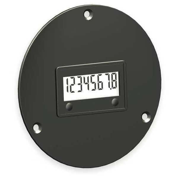 LCD Hour Meter, 3-Hole, 2.87 in Flange, TRUMETER, Mfr# 3410-1000