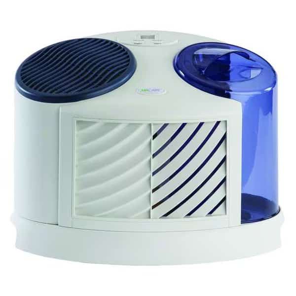 Portable Humidifier, -, 2 gal, 1,000 sq. ft., Tabletop, White/Blue