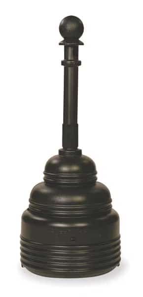 Cigarette Receptacle, 4 gal., Black