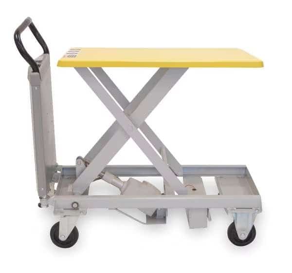 Scissor Lift Table, 500 lb. Cap, 20"W, 31-1/2"L