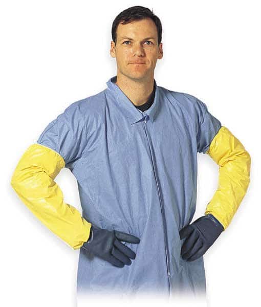 Tychem(R) 2000 Chemical Resistant Sleeves, 18 in Length, 10 mil Thick, Bound Seam, Yellow, 200 PK