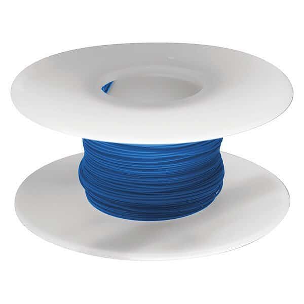 Spooled Wrapping Wire, 26 AWG, Blue, Kynar(R), 100 ft
