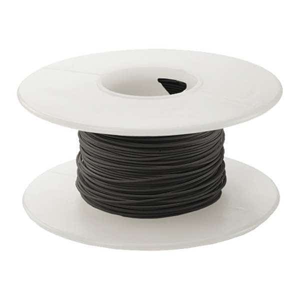 Spooled Wrapping Wire, 28 AWG, Black, Kynar(R) KSW, 100 ft