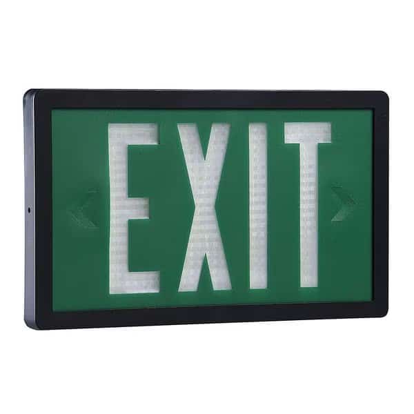 Self-Luminous Exit Sign, 1 Face(s), Tritium, Universal Mount