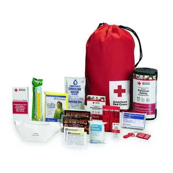 Emergency Preparedness Backpack,Red, Mfr#: RC-622, AMERICAN RED CROSS