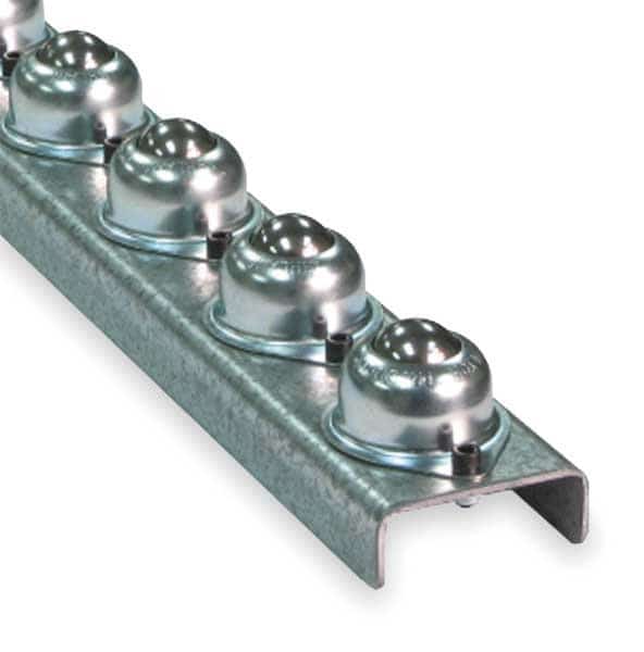 Flow Rail, 10 ft L, 2 1/2 in W, 120 lb/ft (5 ft Supports) Max Load Capacity, Ashland Conveyor, Mfr#: WBT10FR03F25C