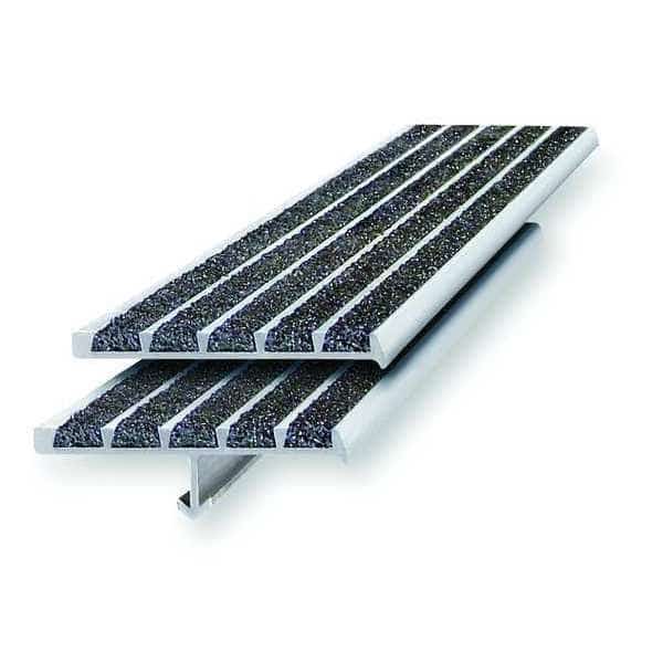 Stair Nosing Extruded Aluminum Black, 36 in W x 1/4" Thick