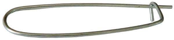 Safety Pin, Safety, 1/16 in Pin Dia, 3 in Shank Lg, Steel, Zinc Plated Finish, 100 PK