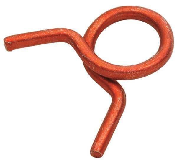 Hose Clamp, Dia 0.500x0.092, Red, PK100