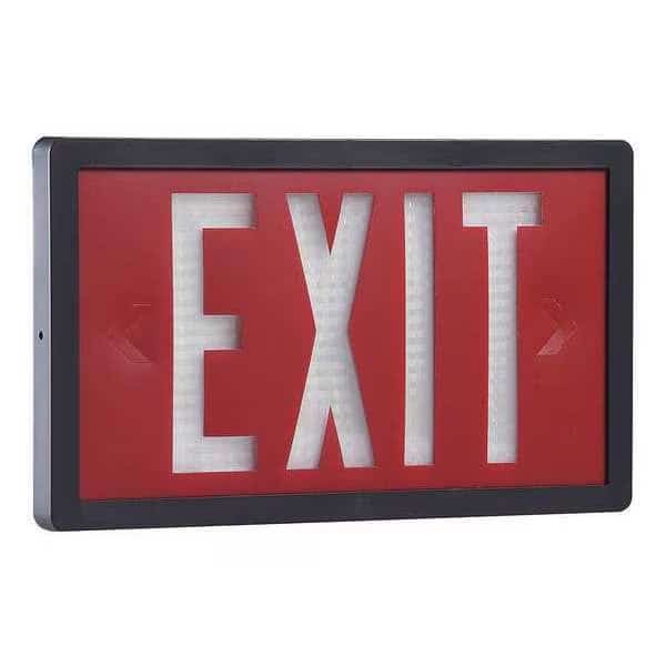 Self-Luminous Exit Sign, 1 Face(s), Tritium, Universal Mount