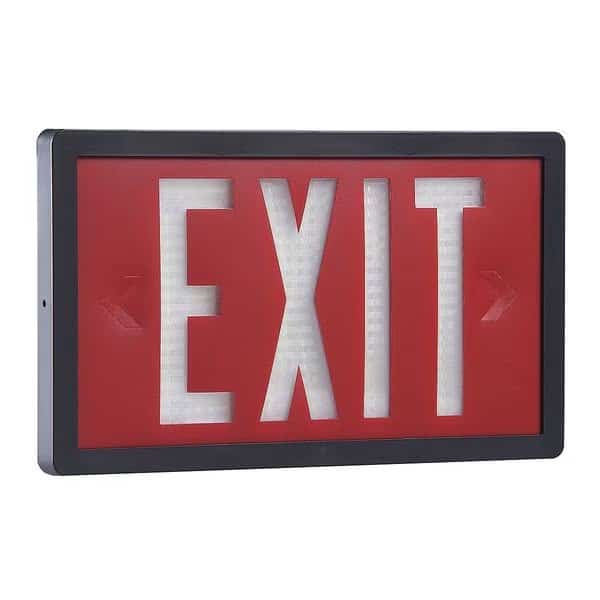 Self-Luminous Exit Sign, 1 Face(s), Tritium, Universal Mount