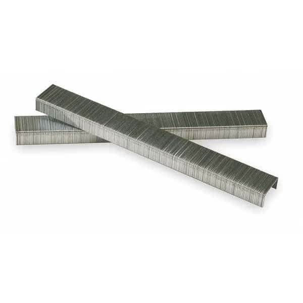 Staples, Standard, 1/4 In Leg, PK5000, Color: Silver