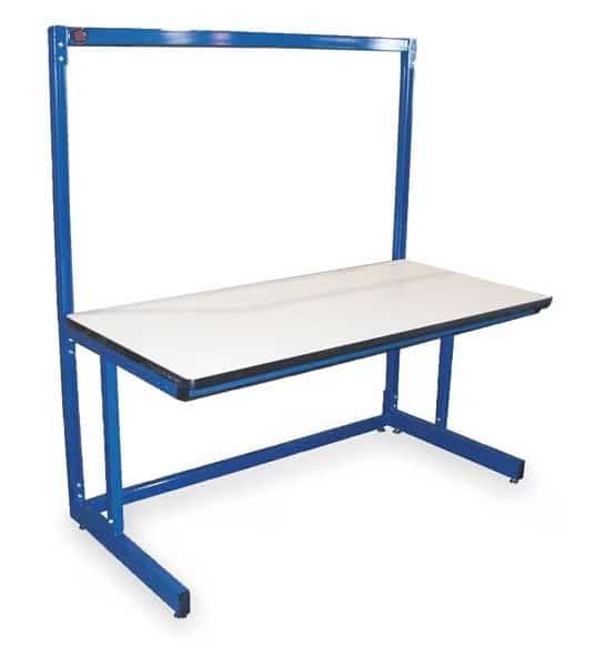 Bolted Workstation, ESD Laminate, 60 in W, 30 in to 36 in Height, 750 lb, Cantilever, Pro-Line, Mfr#: B6030SSC