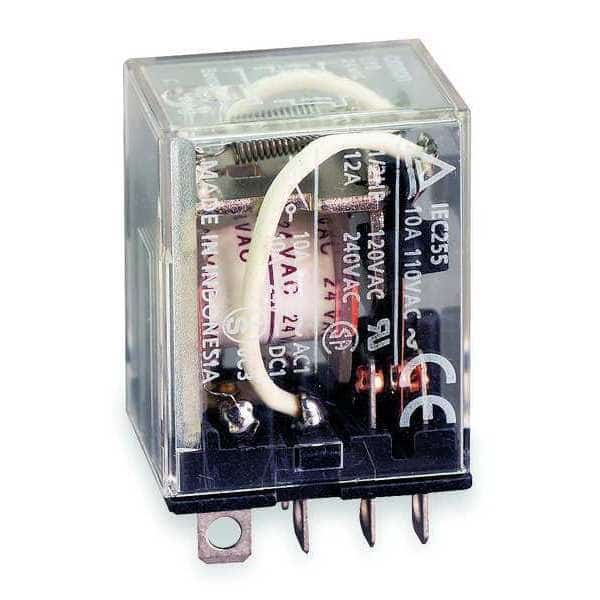General Purpose Relay, 24V DC Coil Volts, Square, 8 Pin, DPDT