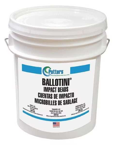 Blast Media,Glass Beads,Extra Coarse, Mfr#: D (50-70), BALLOTINI