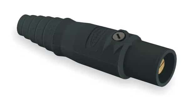 Connector, Double Set, Blk, Taper Nose, Male