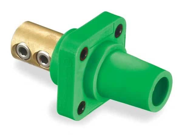 Receptacle, Female, Green, 4-4/0, Taper