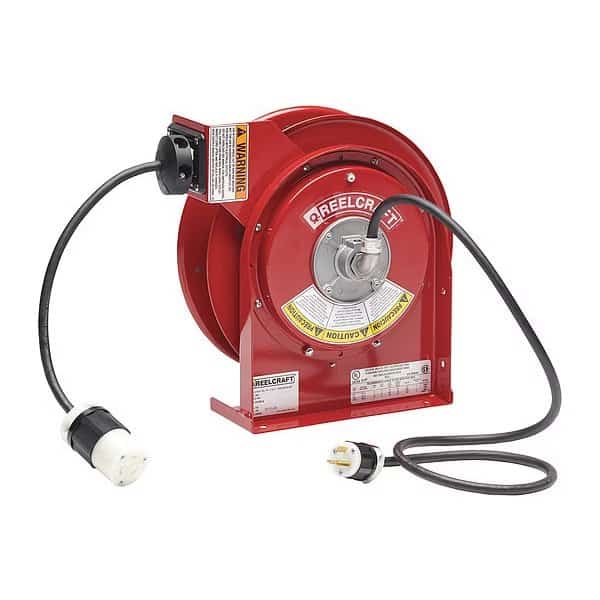 Retractable Cord Reel with 45 ft. Cord 1-Outlet 12/3