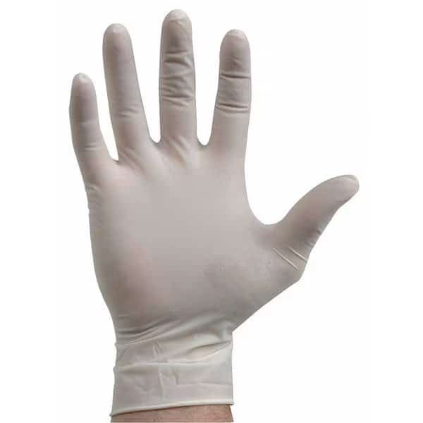 Disposable Gloves,Rubber Latex,S,PK100 , Mfr#: 2XMC1