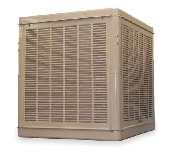 Ducted Evaporative Cooler 5,500 cfm, 1600 sq. ft., 12.2 gal, 1/2 HP, Belt Drive