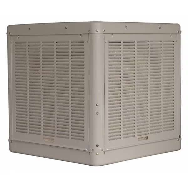 Ducted Evaporative Cooler 4,400 to 4,900 cfm, 700 to 1200 sq. ft., 8.6 gal, 1/3 or 1/2 HP
