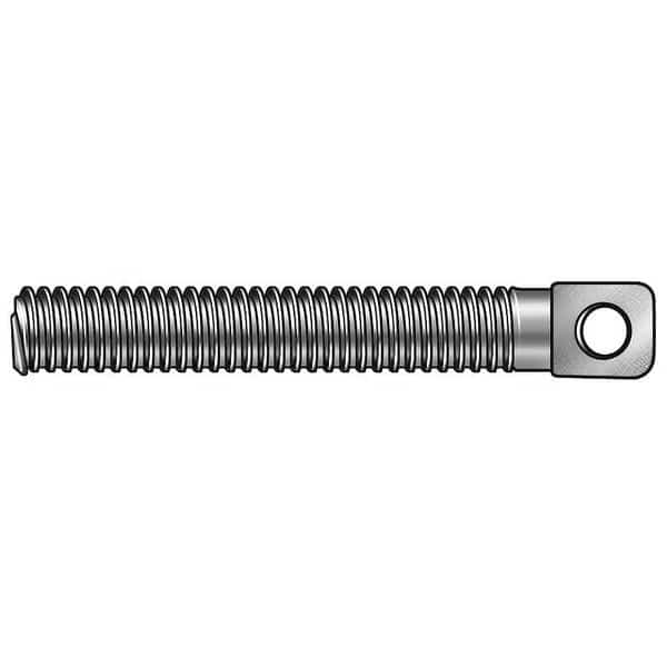 Stationary Spring Anchor, #6-32, 5/8 in L, 18-8 Stainless Steel Plain