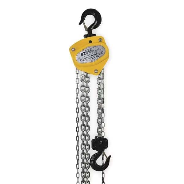 Manual Chain Hoist, 3000 lb., Lift 10 ft.