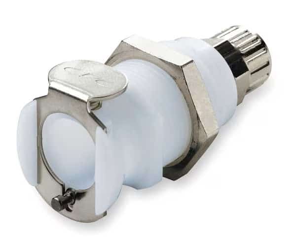 Panel Mount Couplr, Acetal, Straght-Throgh