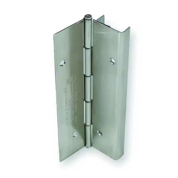 Piano Hinge, Stainless Steel, Adjustable Mounting, 1 3/4 in Leaf W x 8 ft Leaf H, Satin