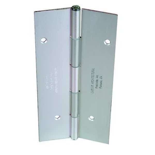 Piano Hinge, Aluminum Alloy, Full Mortise Mounting, 1 3/4 in Leaf W x 8 ft Leaf H, Clear Anodized