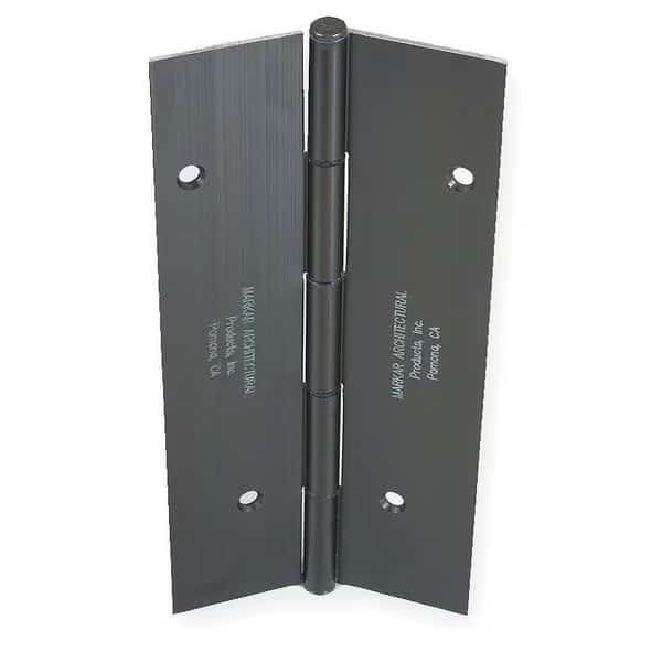 Piano Hinge, Aluminum Alloy, Full Mortise Mounting, 1 3/4 in Leaf W x 7 ft Leaf H