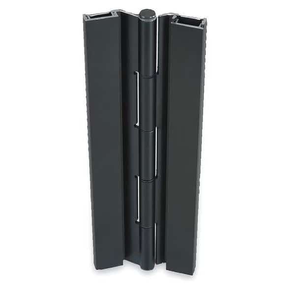 Piano Hinge, Aluminum Alloy, Full Surface Mounting, 1 5/8 in Leaf W x 8 ft Leaf H
