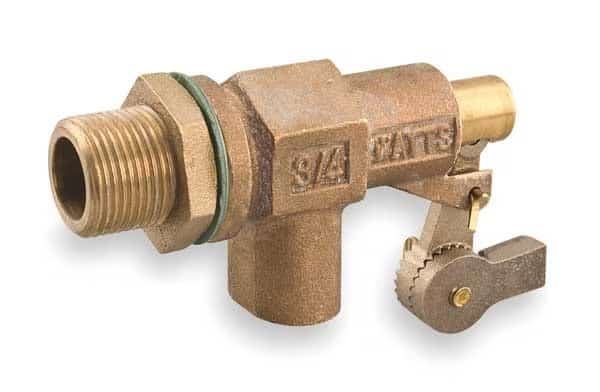 Float Valve, 3/4 In, Bronze, Bulkhead Mount
