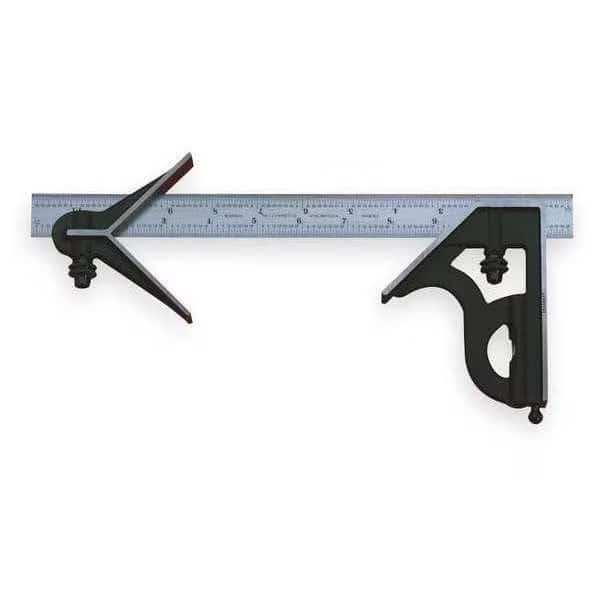 Combination Set, 6In, 3Pc, Blk Smooth, STARRETT, Mfr# C33HC-6-4R