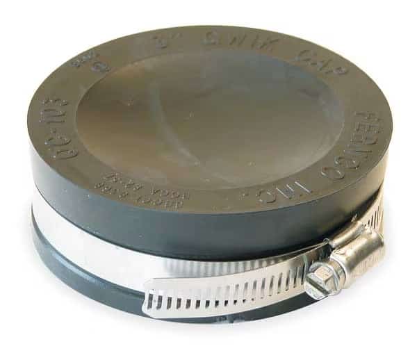 Round End Cap, PVC, 3 in For Pipe Size, Mfr#: QC-103, EnjoyTool select