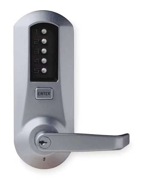 Push Button Lock, Entry, Key Override, KABA, Mfr# 5021-XS-WL-26D-41