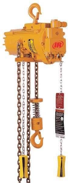 Air Chain Hoist, 550 lb. Cap., 10 ft. Lift, INGERSOLL-RAND, Mfr# ML250KS-1C10-C6