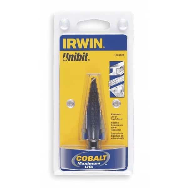 Cobalt Alloy Steel Step Drill Bit 8 Sizes, 9/16-1-inch