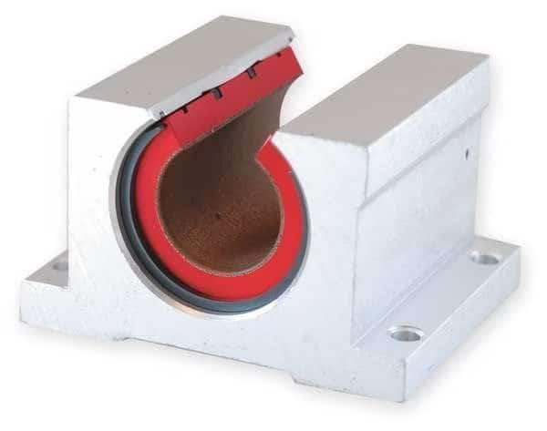 Pillow Block,1.000 In Bore,2.630 In L, Mfr#: PN16, PBC LINEAR