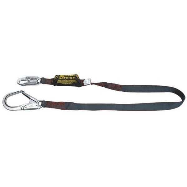 Arc Flash Rated Shock Absorbing Lanyard, 6 ft., Black