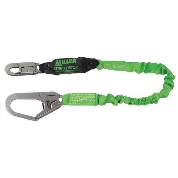 Shock Absorbing Lanyard, 6 ft., Green