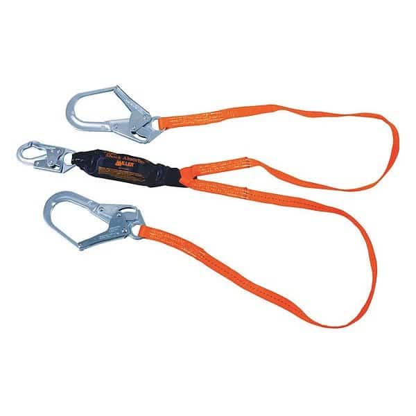 Shock Absorbing Lanyard, 6 ft., Orange
