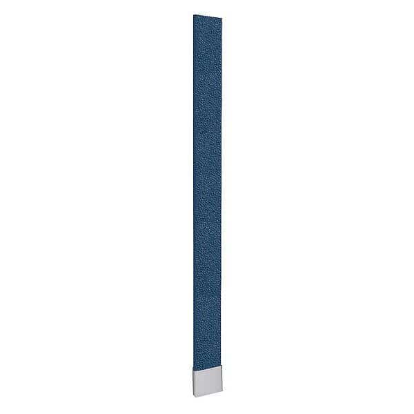 82" x 6" OHB Toilet Partition Pilaster, Polymer, Blue