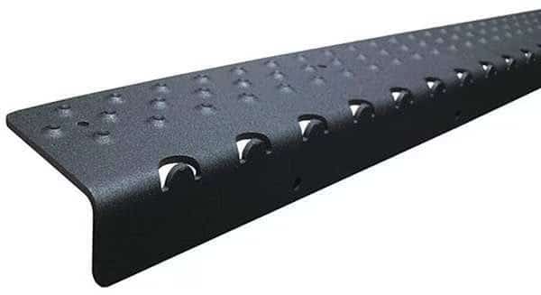 Stair Nosing Aluminum Black, 30 in W x 1/4 in Thick