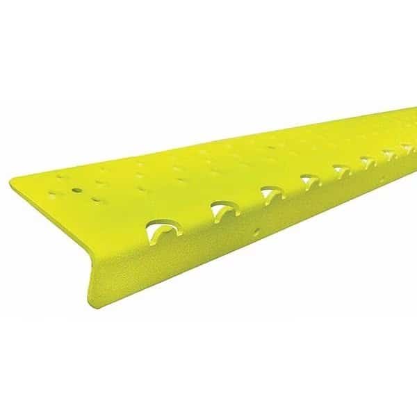 Stair Nosing Aluminum Yellow, 30 in W x 1/4 in Thick