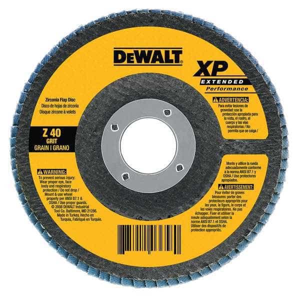 Flap Disc, 7In  D, Grit 24, 7/8In