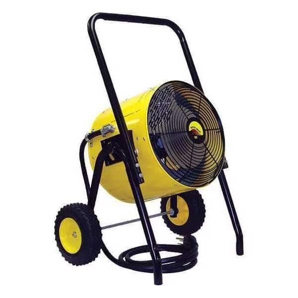 Portable Electric Salamander Heater, 9kW, 240V AC, 1 Phase, 30,717 BtuH, Non-Oscillating